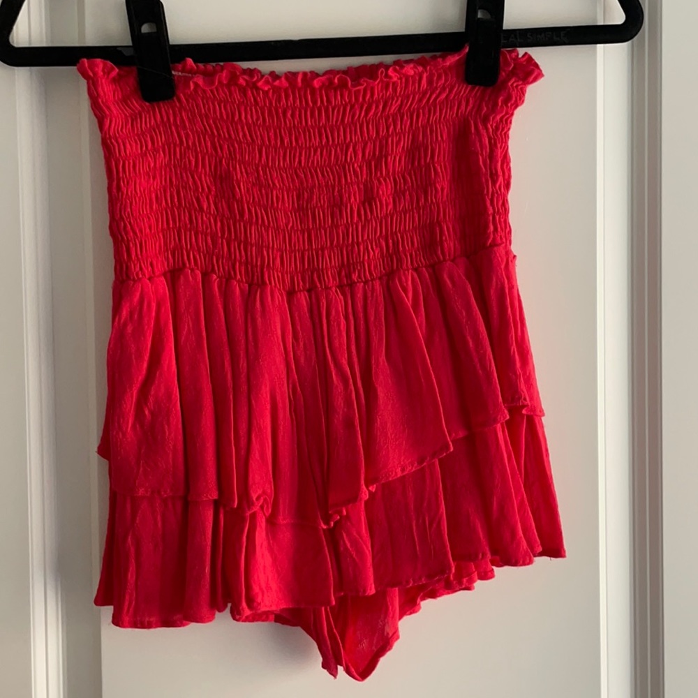 Blue Life Red Dotted Skirt